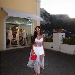 Zara White Sheer Dress